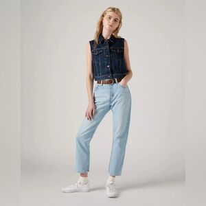 Levi’s Premium 501 Original Fit Cropped Women’s Jeans in Ojai Luxor Ra 30x28